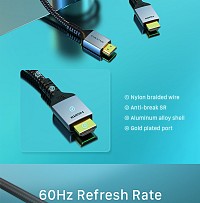 CABLETIME καλώδιο HDMI 2.1 CT-HM8K, 8K/60Hz, 48Gbps, 28AWG, 1m, μαύρο 5210131039045