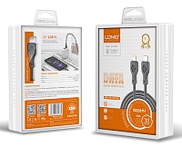 LDNIO καλώδιο Lightning σε USB-C LC811I, 30W PD, 1m, γκρι 6933138601365