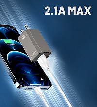 LDNIO καλώδιο USB-C σε USB LS372, 10.5W, 2m, λευκό 6933138643723