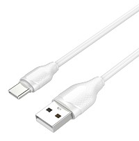 LDNIO καλώδιο USB-C σε USB LS372, 10.5W, 2m, λευκό 6933138643723