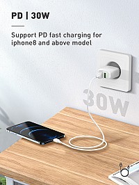 LDNIO καλώδιο Lightning σε USB-C LC121I, 30W PD, 1m, λευκό 6933138691359