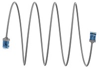 GOOBAY καλώδιο δικτύου 74222, CAT 6A U/UTP, slim, copper, 10Gbps, 1m, γκρι 74222