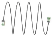 GOOBAY καλώδιο δικτύου 74344, CAT 8.1 U/FTP, slim, copper, 40Gbps, 0.25m, γκρι 74344