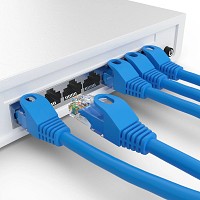 POWERTECH καλώδιο δικτύου CAB-N390, Cat 6 U/UTP, CCA, 250Hz, 0.50m, μπλε CAB-N390