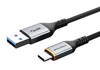 CABLETIME καλώδιο USB-C σε USB CT-AMCMG1, 15W, 5Gbps, 1m, μαύρο CT-AMCMG1-AG1