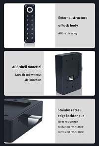 KERONG ηλεκτροπύρος KR-S1030, συνδυασμού & fingerprint, μαύρος KR-E8662-S1030