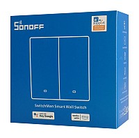 SONOFF smart διακόπτης M5-2C-86, διπλός, WiFi, γκρι M5-2C-86