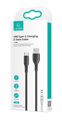 USAMS καλώδιο USB-C σε USB US-SJ501, 10W, 1m, μαύρο SJ501USB01