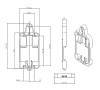 SONOFF θήκη για ράγα διακοπτών SNF-DR SNF-DR