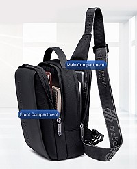 ARCTIC HUNTER τσάντα Crossbody XB00541, με θήκη tablet, 4L, μαύρη XB00541-BK