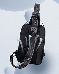 ARCTIC HUNTER τσάντα Crossbody XB00541, με θήκη tablet, 4L, μαύρη XB00541-BK