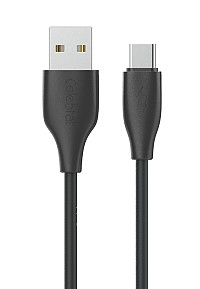 CELEBRAT καλώδιο USB-C σε USB CB-31A, 15W, 480Mbps, 1m, μαύρο CB-31A-C-BK