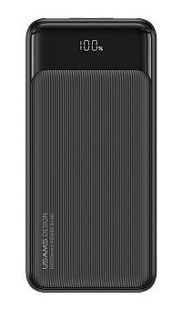 USAMS power bank US-CD198, 3x θύρες εξόδου, 10000mAh, 10W, μαύρο 10KCD19801