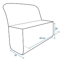 PROPLUS θήκη οργάνωσης αυτοκινήτου 540227, 48x16x20cm, γκρι 540227