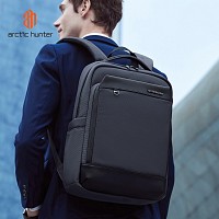 ARCTIC HUNTER τσάντα πλάτης B00672 με θήκη laptop 15.6, 15L, γκρι B00672-GY