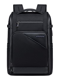 ARCTIC HUNTER τσάντα πλάτης B00675 με θήκη laptop 15.6, USB, 15L, μαύρη B00675-BK