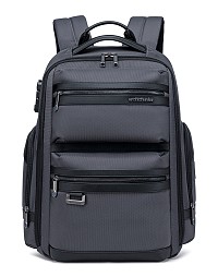 ARCTIC HUNTER τσάντα πλάτης B00682 με θήκη laptop 15.6, USB, λουκέτο TSA, 23.5L, γκρι B00682-GY