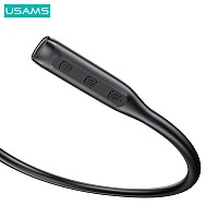 USAMS earphones YQ24 με μαγνήτη, Bluetooth, 130mAh, μαύρα BHUYQ01