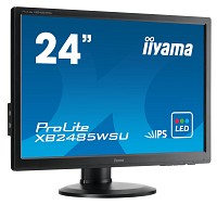 IIYAMA used οθόνη XB2485WSU LED IPS, 24.1, VGA/DVI/DisplayPort, Grade A M-XB2485WSU-GA