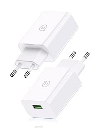 USAMS φορτιστής τοίχου SCXLTZ01 με καλώδιο micro USB, USB, 18W, λευκός SCXLTZ01