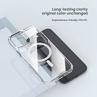 NILLKIN θήκη Nature TPU Pro Magnetic για iPhone 16 Pro, διάφανη-μπλε 6902048287297