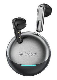 CELEBRAT earphones με θήκη φόρτισης W61, True Wireless, 13mm, 25/200mAh, μαύρα W61-BK