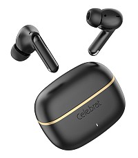 CELEBRAT earphones με θήκη φόρτισης WD03, True Wireless, 13mm, 30/300mAh, μαύρα WD03-BK