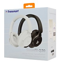 TRONSMART headphones Sounfii Q20, ασύρματα & ενσύρματα, ANC, Φ40mm, 500mAh, μαύρα 1165968