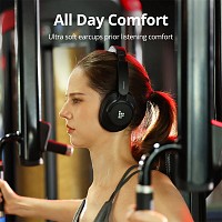 TRONSMART headphones Sounfii Q20S, ασύρματα & ενσύρματα, Hybrid ANC, Φ40mm, 500mAh, μαύρα 1165969