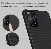 NILLKIN θήκη Super Frosted Shield για Xiaomi Note 11 Pro/Pro+/11i, μπλε 6902048234802