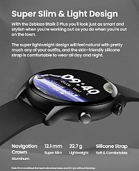 ZEBLAZE smartwatch Btalk 3 Plus, heart rate, 1.39 IPS, μαύρο BTALK3PLUS-BK