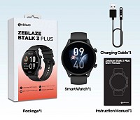 ZEBLAZE smartwatch Btalk 3 Plus, heart rate, 1.39 IPS, μαύρο BTALK3PLUS-BK