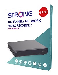 STRONG NVR καταγραφικό NVR1080-4P, 8MP/4K, H.265+, 4 PoE κανάλια NVR1080-4P