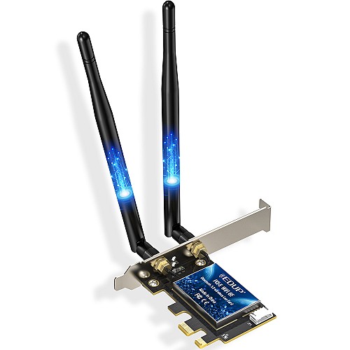 EDUP EP-9651GS WIFI 6EAX5400 + Bluetooth 5.3 PCI-E Network Adapter