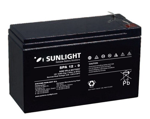 Sunlight Μολύβδου 12V 9A για UPS