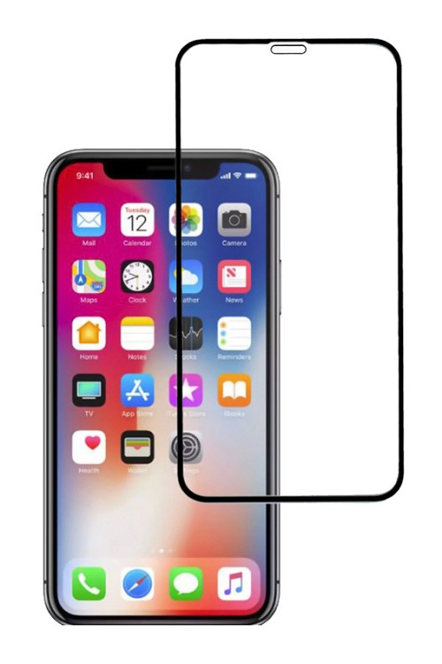 POWERTECH Tempered Glass 5D, Full Glue, iPhone 11 Pro Max, μαύρο TGC-0359