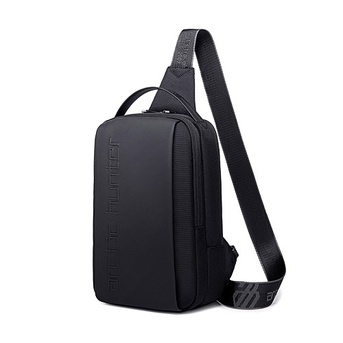 ARCTIC HUNTER τσάντα Crossbody XB00541, με θήκη tablet, 4L, μαύρη XB00541-BK