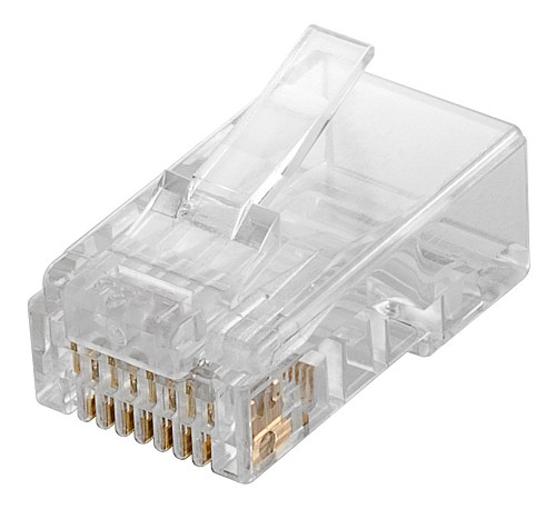 GOOBAY βύσμα RJ45 72500, CAT 5e UTP, διάφανο, 10τμχ 72500