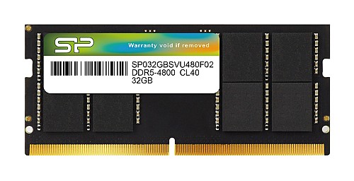 SILICON POWER μνήμη DDR5 SODIMM SP032GBSVU480F02, 32GB, 4800MHz, CL40 SP032GBSVU480F02