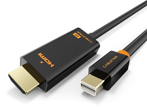 CABLETIME καλώδιο mini DisplayPort σε HDMI CT-AV588-03G4K, 4K/30Hz, 1.8m, μαύρο 5210131109021