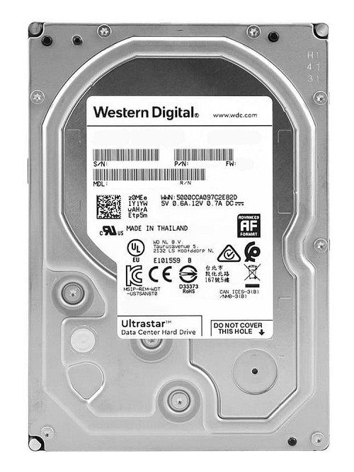 WD σκληρός δίσκος Ultrastar DC HC310 3.5", 4TB, 256MB, 7200RPM, 6Gb/s, FR 0B36040-FR