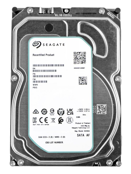 SEAGATE σκληρός δίσκος Exos 5E8 3.5", 8TB, 5400RPM, 256MB, 6Gb/s, FR ST8000AS0003-FR