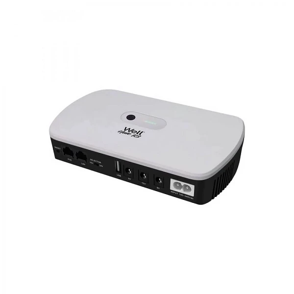 Mini DC UPS 18W, 5V/9V/12V, POE 15V/24V, USB Hale 18 Well UPS-DC-HALE18-WL