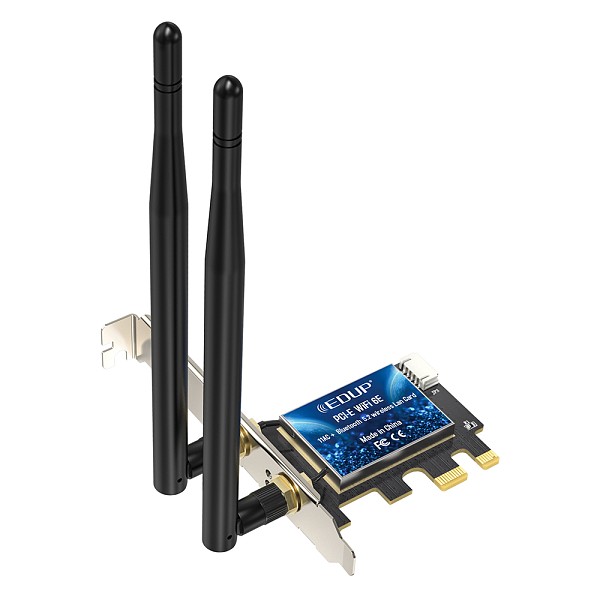 EDUP EP-9651GS WIFI 6EAX5400 + Bluetooth 5.3 PCI-E Network Adapter