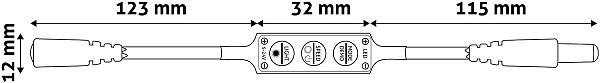 Avide LED Ταινία 12V 48W Ντίμερ Mini 3 Πλήκτρα Ελεγκτής