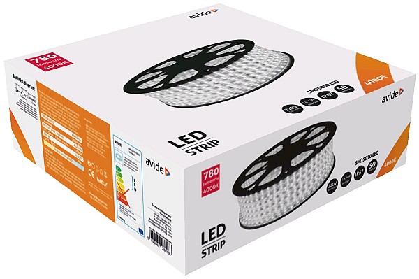 Avide LED Ταινία 220V 14.4W 4000K IP67 50m