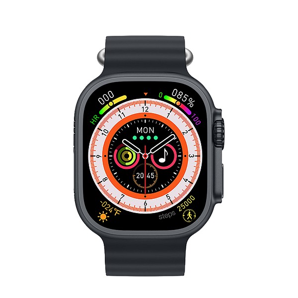 XO M9 Ultra Wireless Charging Smart Sports Call Watch (Μαύρο)