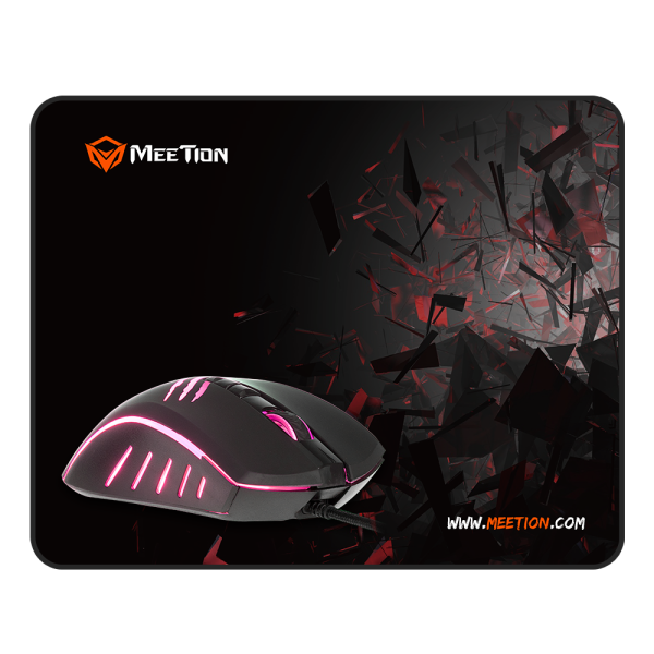 Meetion MT-C011 Σέτ Ενσύρματο Ποντίκι και Mouse Pad