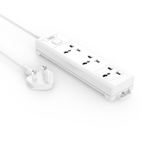 XO WL17 (UK) long row 3AC socket with switch