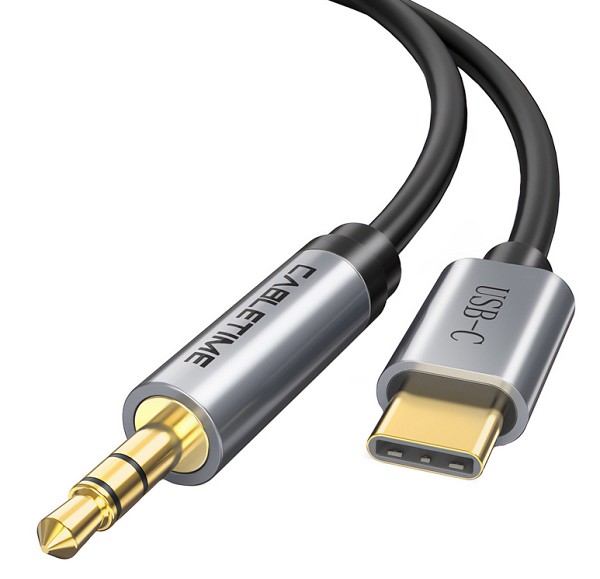 CABLETIME καλώδιο USB-C σε 3.5mm CT-CMAUDIO, AUX, 1.8m, μαύρο 5210131038550